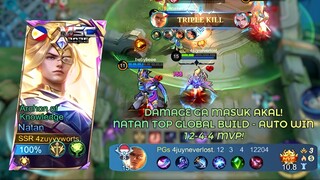 RAHASIA Build Natan Auto Win: Damage Gak Masuk Akal! Langsung TRIPLE KILL & MVP!