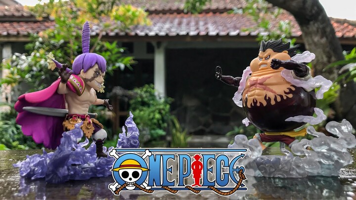 Review action figure one piece WCF BOL 1 & 2 Gear 4 Tankman Monkey D luffy Vs Charlotte Cracker
