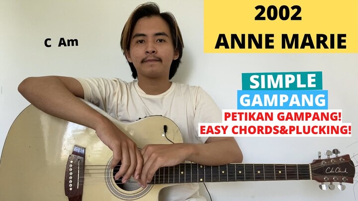 TUTORIAL PETIKAN (2002 - Anne Marie) (Tutorial Gitar) CHORD SIMPLE GAMPANG!