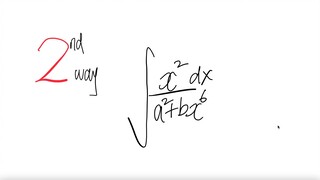 2nd way: integral ∫x^2/(a^2 + bx^6) dx