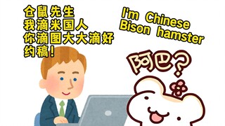 美国人用日语向中国仓鼠约稿？仓鼠又被当日本画师了！
