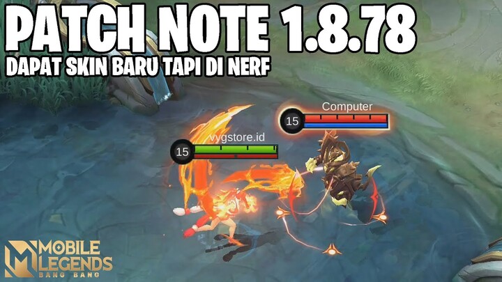 FRAGMENT SHOP UPDATE, SILVANA BUFF, MASHA NERF, JADWAL EVENT BARU - PATCH NOTE 1.8.78 MOBILE LEGENDS