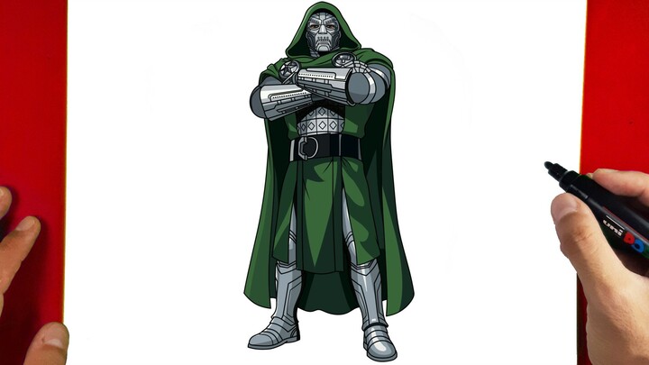 How to Draw Doctor Doom from Avengers Doomsday