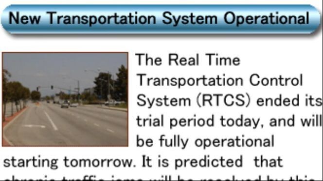 #dothack Narrated News: New Transportation System Operational (Vol.1)