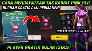 CARA MENDAPATKAN TAS RABBIT PINK OLD!! CARA MENDAPATKAN TAS RABBIT PINK FF GRATIS TERBARU 2022