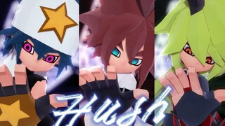 【凹凸世界MMD】【雷狮/安迷修/赞德】40秒来看三个男人Hush~~