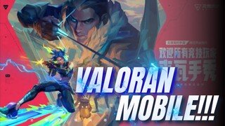 DAY 1 MAIN VALORANT MOBILE!!!