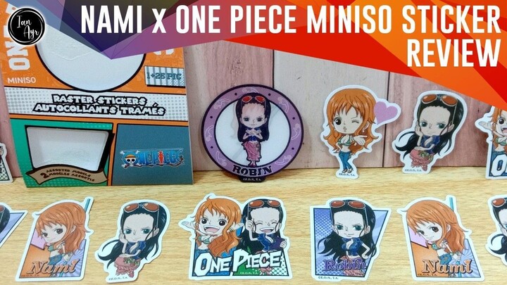 [ REVIEW ] Nami ナミ One Piece ワンピース Miniso Sticker Luffy ルフィ  Zoro ゾロ Sanji サンジ Usopp ウソップ Anime アニメ