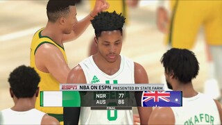 NBA2K21 Australia vs. Nigeria I TOKYO Men's Olympic Basketball Tournament I FULL GAME HIGHLIGHTS