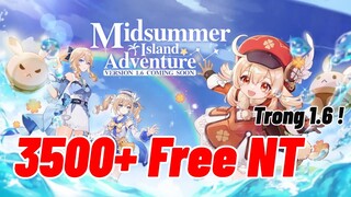 Những Nội Dung Đặc Sắc Trong 1.6 | 3500+ Free Nguyên Thạch | Ayaka & Inazuma Teaser| Genshin Impact