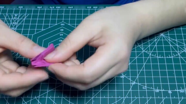 Paper origami carnation (flower part)