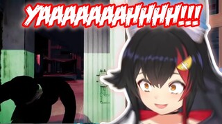 Mio Yabai Scream in Elevator Jumpscare 【Hololive English Sub】