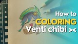 How to coloring Venti (genshin impact) Chibi ><