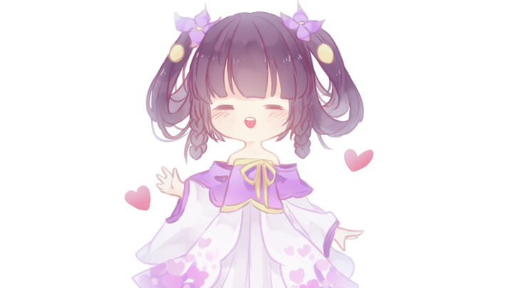 【超短手书】您的可爱『小乔』已上线√达成成就：丁香结