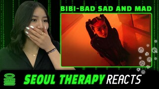 K HIP-HOP FAN REACTS to BIBI - BAD SAD AND MAD (MV) | Seoul Therapy Reacts