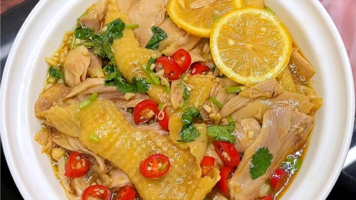 I’m raving about this to everyone! A must-have cold dish for my New Year’s Eve dinner: Chicken-Flavo