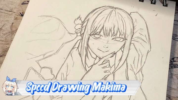 Speed Drawing Makima ChainsawMan || Sketching part