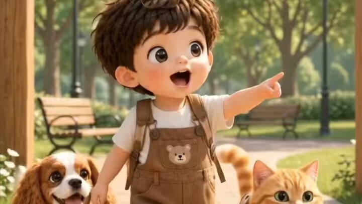 A fun day at the park with Keyne!วันนี้คีนน์พา Time & Buddy ไปเที่ยวสวนกัน