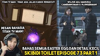 BAHAS SEMUA EASTER EGG, DETAIL KECIL & PESAN RAHASIA TITAN TVMAN DI EPISODE 73 PART 1 SKIBIDI TOILET