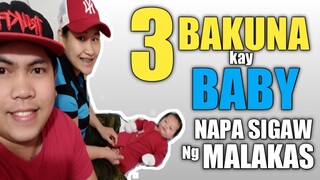 TATLONG BAKUNA KAY BABY SABAY-SABAY , NAPASIGAW ANG BATA