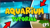 How To Build a Aquarium In Fishing Simulator - ROBLOX (ep1)