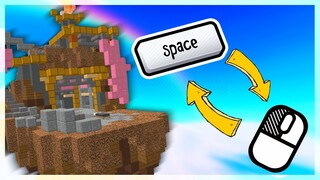 Minecraft Bedwars Thử Thách Đổi Chuột Trái Với Nút Cách (Hand CAM) l ft. Bluecy