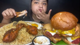 MUKBANG mì Ý đùi gà hambuger ngon #asmr #mukbang