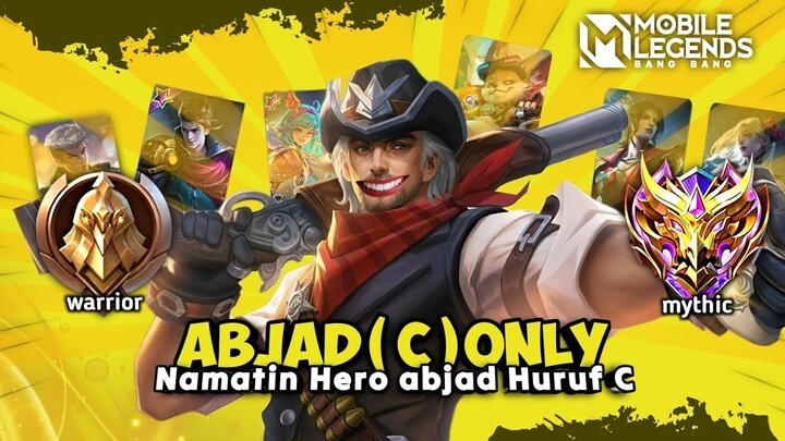 Namatin Mobile Legends tapi Hero Huruf Abjad D Only