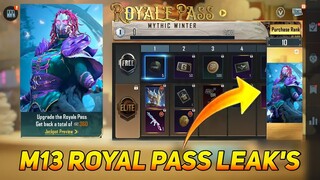 M13 Royal Pass |1 To 50 Rp Rewards |M762 Gun Skin| Free Emotes |PUBGM/BGMI