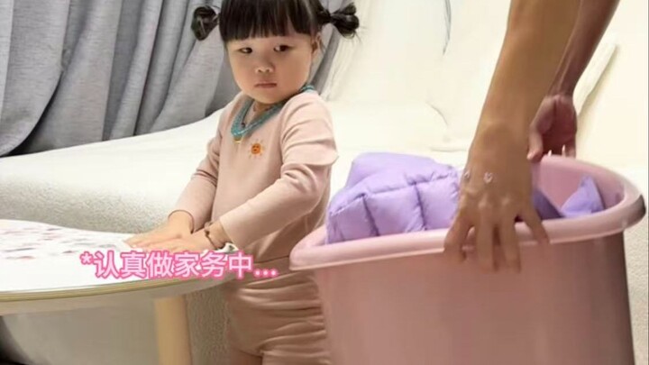 A little surprise for my daughter while she’s doing the housework