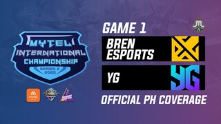 Bren Esports vs YG Game 1  Mytel International Championship Day 6 (BO3) | Just ML Mobile Legends