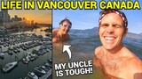 BACK IN VANCOUVER CANADA! Struggling With My Uncle (Cold Ocean Swim)