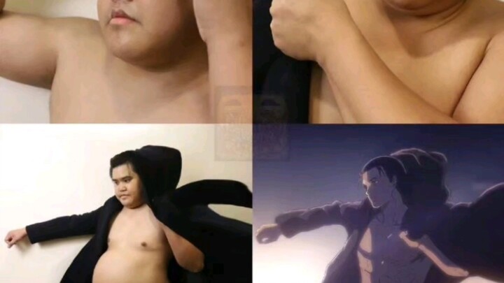 Thai guy Attack on Titan low-cost cosplay