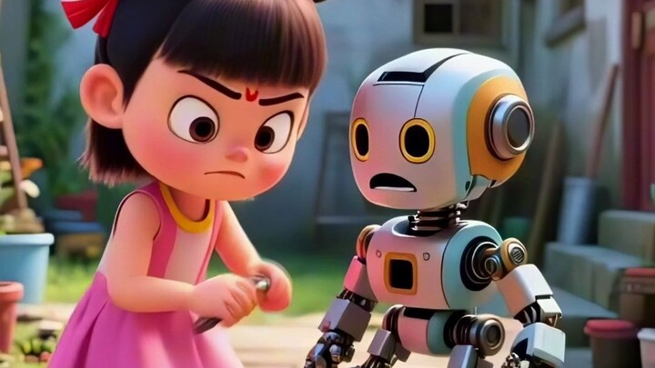 Nezha's robot crushed his sister's doll