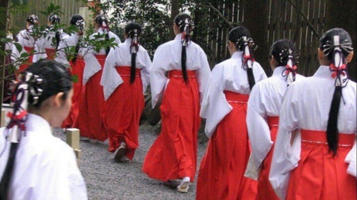[Musik dan Tarian Dewi Penyihir] Kuil Amagasaki Jepang Festival Xia Yue dan Festival Doa Tenang Peny