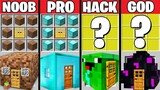 Minecraft Battle: Noob vs PRO vs HACKER vs GOD : SUPER SECRET HOUSE CRAFTING Challenge / Animation