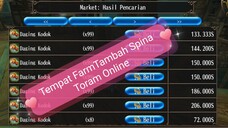Toram Online | Tempat Farm Biar Kaya Spina