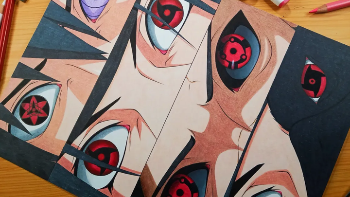 Mangekyou Sharinggan of Sasuke, Itachi, Madara, Shisui | Naruto Shippuden | Anime Drawing