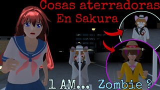 Cosas aterradoras captadas en Sakura 😱||Sakura School Simulator