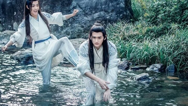 [Versi drama Wangxian] Ujung jari dengan lembut memetik pola awan yang melengkung di episode pertama