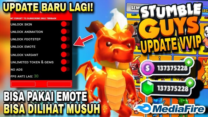 Update❗Stumble guys Mod V0.38 Terbaru! Emote Bisa Dipakai - Skin Bisa Dilihat Musuh , Bisa Mabar!!