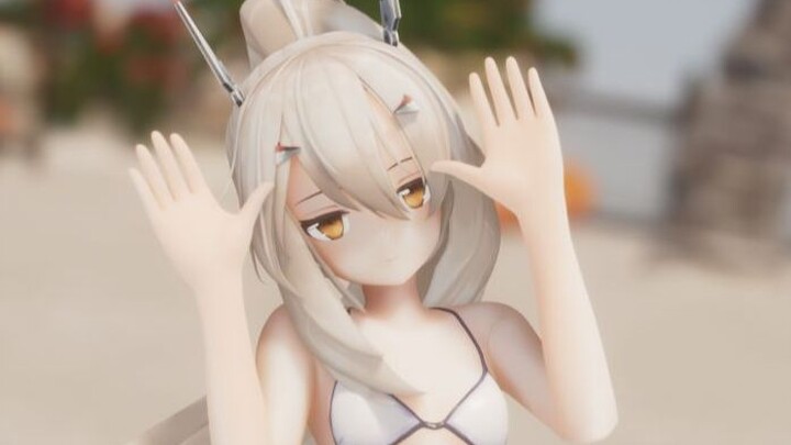 [Azur Lane MMD] Swimsuit Lingbo, "summertime" from spring