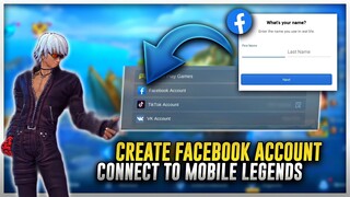 HOW TO CREATE FACEBOOK ACCOUNT AND CONNECT TO MOBILE LEGENDS