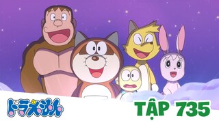 Doraemon New Series - Tập 735: Vé vào cổng vùng đất cổ tích & Hãy phóng vệ tinh nào