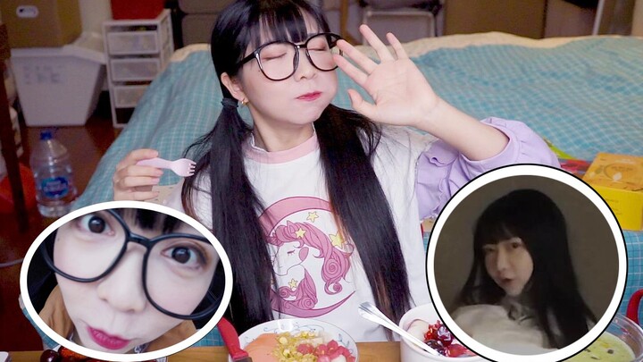 Gadis bodoh diet dengan sosis? Buah Penglai? Alat ajaib pengenyang perut? [Vlog Doudouzi 1-1]