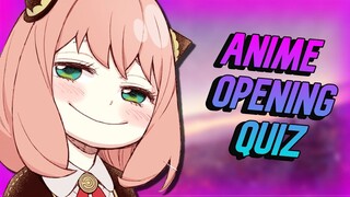 ANIME OPENING QUIZ - 50 Openings [EASY - HARD]
