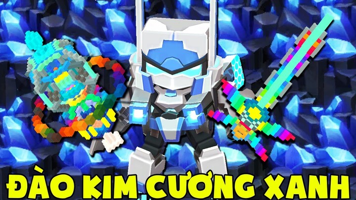 MINI GAME : CUỘC CHIẾN ĐÀO QUẶNG KIM CƯƠNG XANH ** NOOB GÁNH TEAM NHỜ KIẾM VIP TRONG MINI WORLD