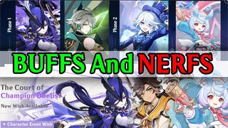 MORE BANNER UPDATES WITH Character NERFS AND BUFFS - Genshin Impact