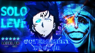 "Sung Jin Woo-Government Hooker🥶" 4K AMV EDIT [SOLO-LEVELING🔥] @Wedits_6