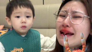 The mother and son have so much drama every day! Comparing their acting skills!